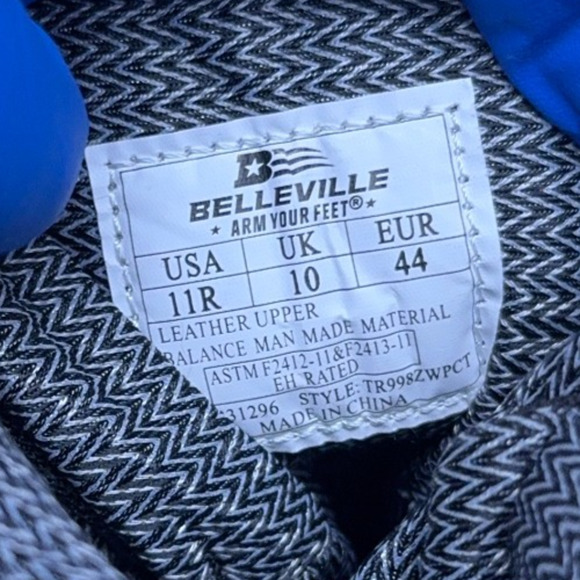 Belleville Tactical Research Leather Waterproof Zip Composite Toe Boot Size 11 R - Picture 7 of 8